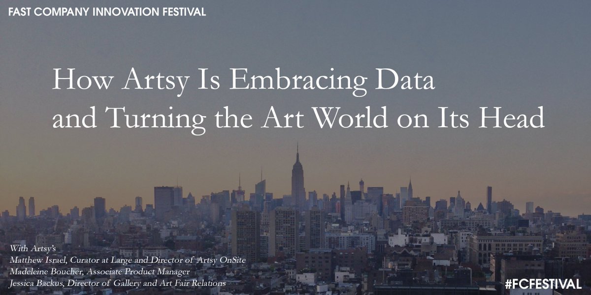 “Machines can’t understand art – that’s ultimately what we’re trying to do with The Art Genome Project.” – Artsy’s <a href="/That_J/">Jessica Backus</a> #FCFestival