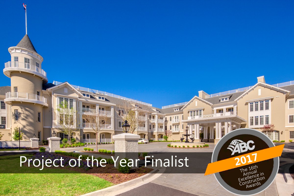 Congratulations <a href="/BrasfieldGorrie/">Brasfield & Gorrie</a> - #EIC Project of the Year Finalist - Carolina Bay at Autumn Hall - CCRC Main Campus

#abcmeritshopproud