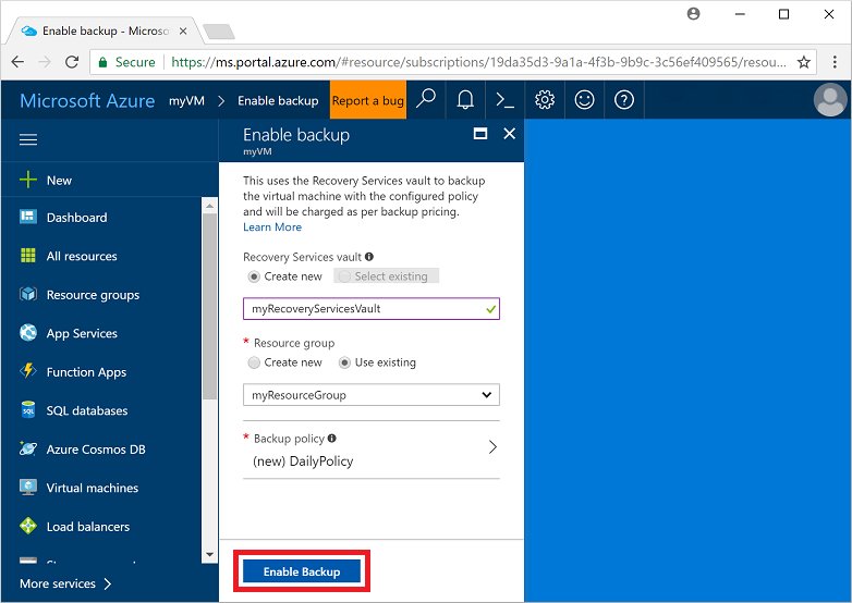 AzureSupport's tweet photo. Learn how to back up a #VirtualMachine in #Azure with our quickstart tutorial:  https://t.co/PCChDwa9o2 https://t.co/0ZI46TwZ7P