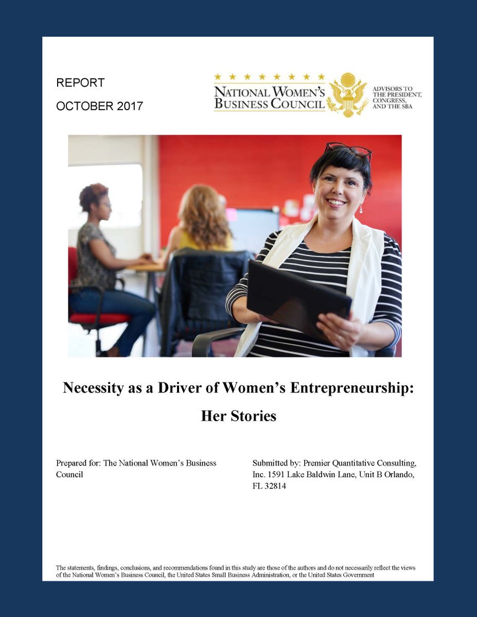 NWBC's tweet photo. Latest #NWBCResearch expands upon our report on necessity as a driver of women’s entrepreneurship in the U.S.→https://t.co/8Rv2oEkddS #NWSBM https://t.co/ASpn8GKMMy