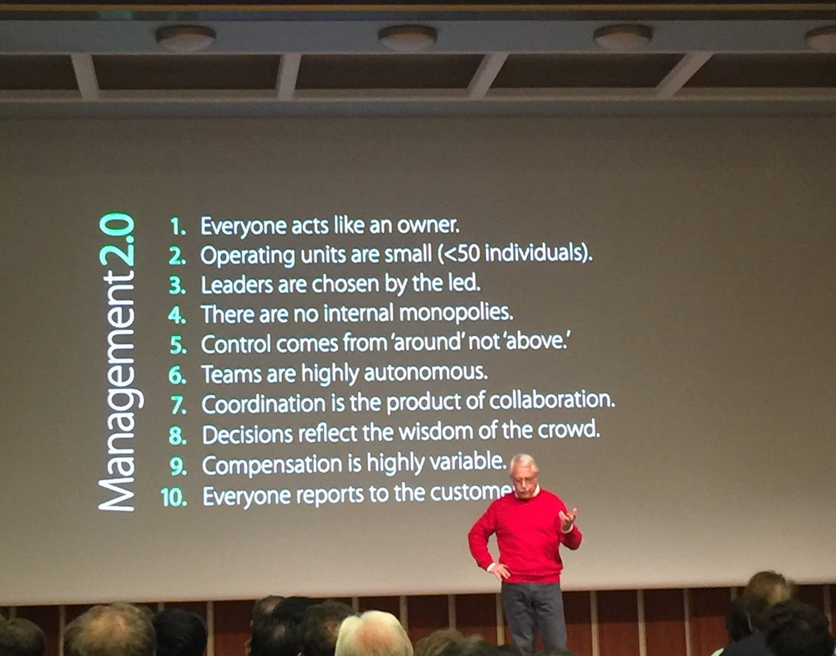 nickmcclish's tweet photo. “Start with principles, not practices” #management2.0 @profhamel https://t.co/SeMfsnHqdK
