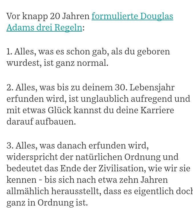 Sophistikaethe's tweet photo. Aus der heutigen Süddeutschen. Douglas Adams war schon grandios. https://t.co/jH3P2qhXQw