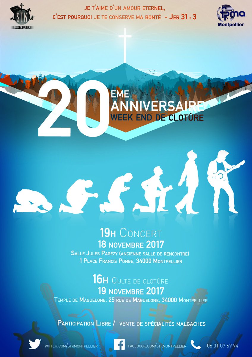 stkmontpellier's tweet photo. 2 grandes à venir, 

Concert de Joseph D’af 11 novembre et Clôture du 20ème anniversaire de la STK le 18 novembre :)))) https://t.co/srVjgjbXhF