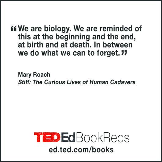 TED_ED's tweet photo. "Graphic but not gruesome, this book explores a new definition of life after death." #TEDEdBookRec https://t.co/5SZ0ubAMEl