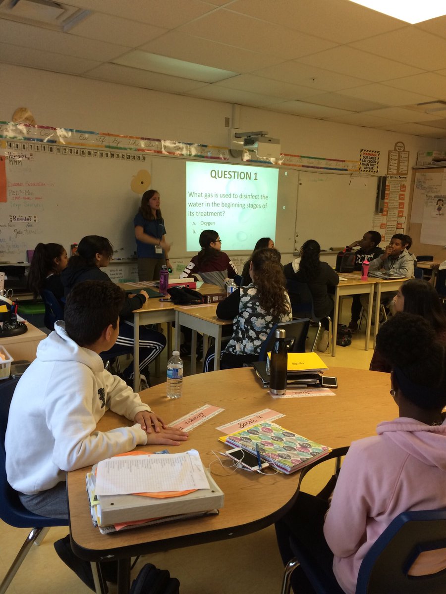 Great water presentation from the city of Peel. Students were very engaged.