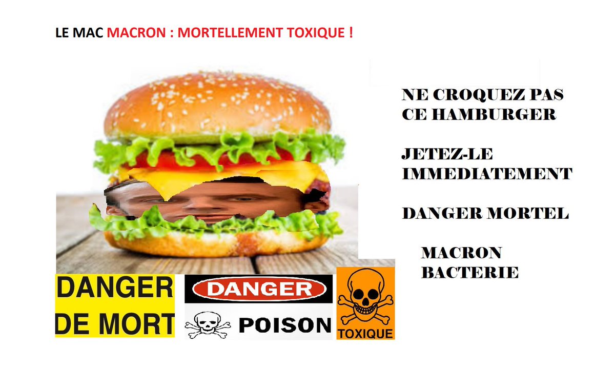 FaithCheetos's tweet photo. #MacronDestitution si vous voyez un #mac #Macron : surtout #jetez-le ! Wow n'y touchez même pas ! #Danger #mortel ! https://t.co/DwMd7L1iDu