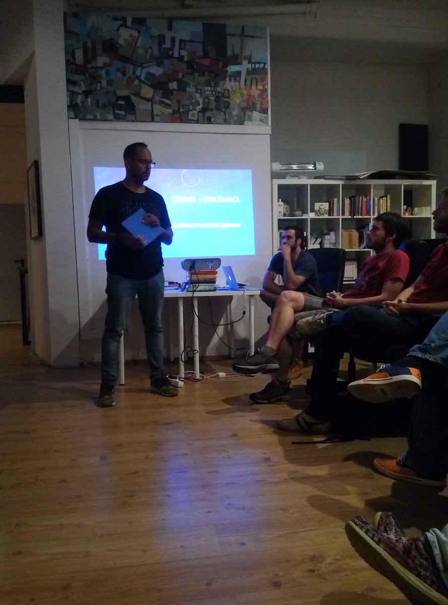 pagantis_eng's tweet photo. Our Elixir/Erlang chapter hangs out at Elixir development setup meetup at @bookofeveryone's premises. https://t.co/iLhVmWT3S4
