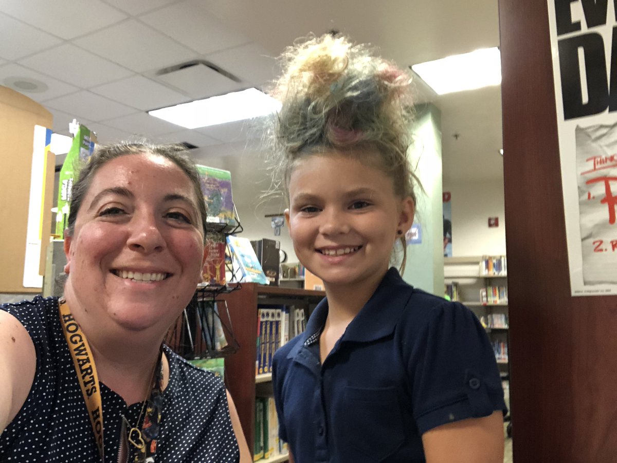 Going on the news to do an investigation to answer her question about bubbles! <a href="/collierschools/">Collier County Public Schools</a> <a href="/GTEtoucans/">Golden Terrace Elementary</a> <a href="/vianaclass/">Mrs. Viana</a> #CrazyHairDay