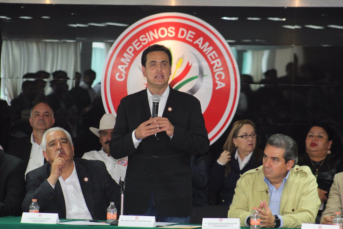 CNC_CEN's tweet photo. Unidad, trabajo, respaldo, mejor presupuesto, defensa sector social en #TLCAN y fuerza electoral: @hernandezderas al asumir presidencia CNC https://t.co/xk0ikqkOvT