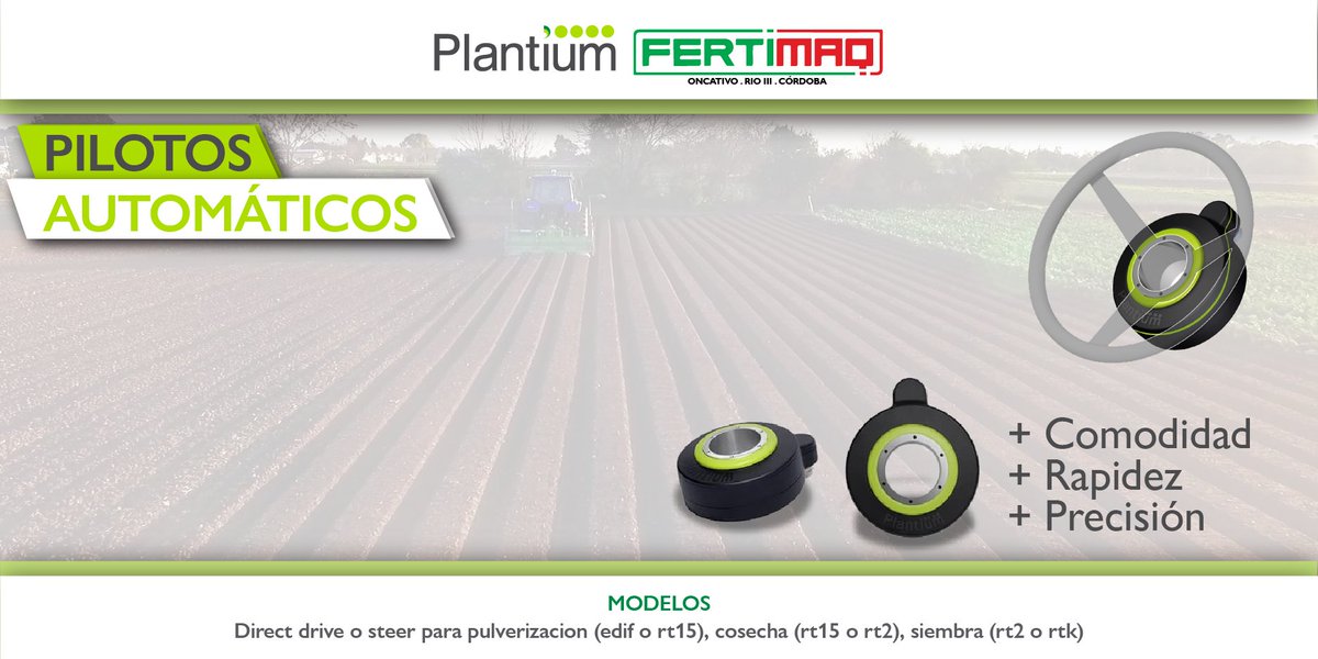 fertimaqagro's tweet photo. Los pilotos automáticos de @Plantium son #intercambiables, aptos para #trabajo nocturno y reducen la #fatiga del operario. https://t.co/Mwgm8JR6tK