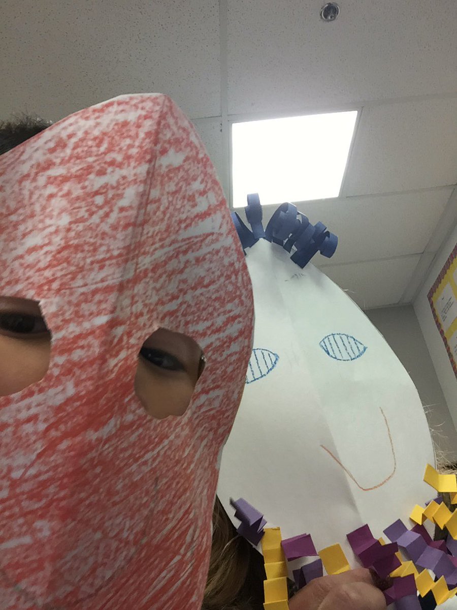 It was fun making masks in Art today!#bearshine
