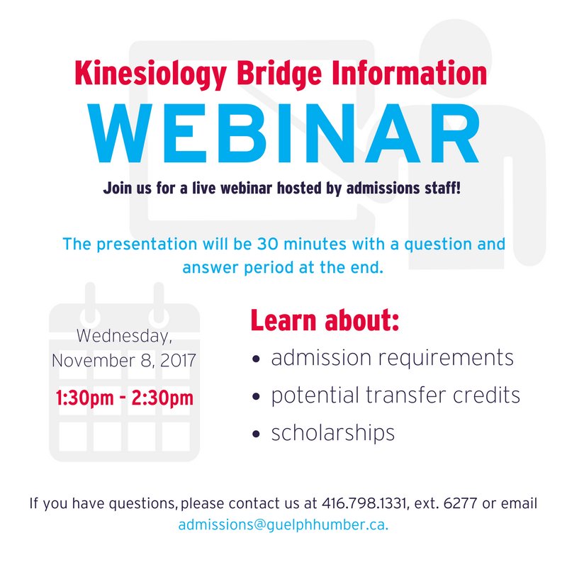 GHFutureStudent's tweet photo. Two weeks today is our KINESIOLOGY BRIDGE INFORMATION WEBINAR! Mark your calendar if you want to learn more about bridging to UofGH! https://t.co/9UWH2zKb9X