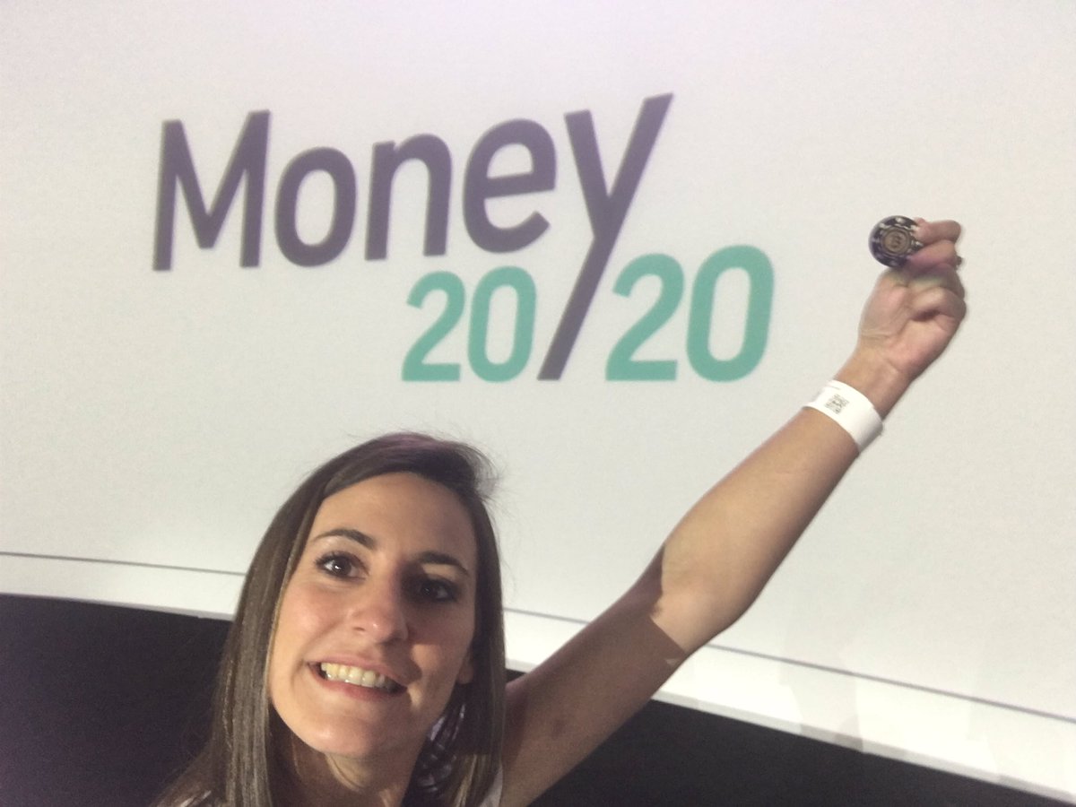 AmelieArras's tweet photo. We won @i_GTB !!!! No challenge is to big !! Big shout out to the #bitcoin community @AdastraUK @fintechf @money2020 https://t.co/BP5p0t6v3e