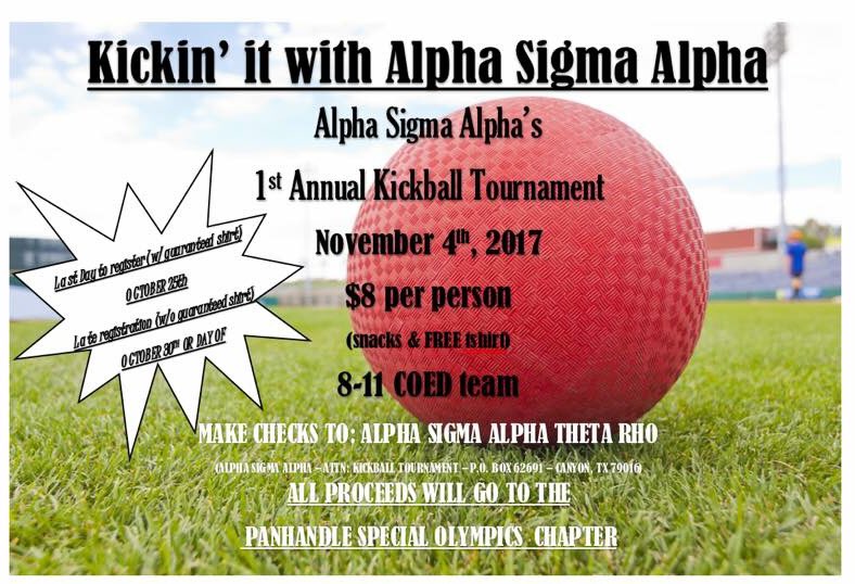 Today is your last chance to sign up for a kickball team &amp; get a free tshirt! Find a lovely lady of <a href="/ASAWTAMU/">Alpha Sigma Alpha</a> to sign up now! 💕💕💕