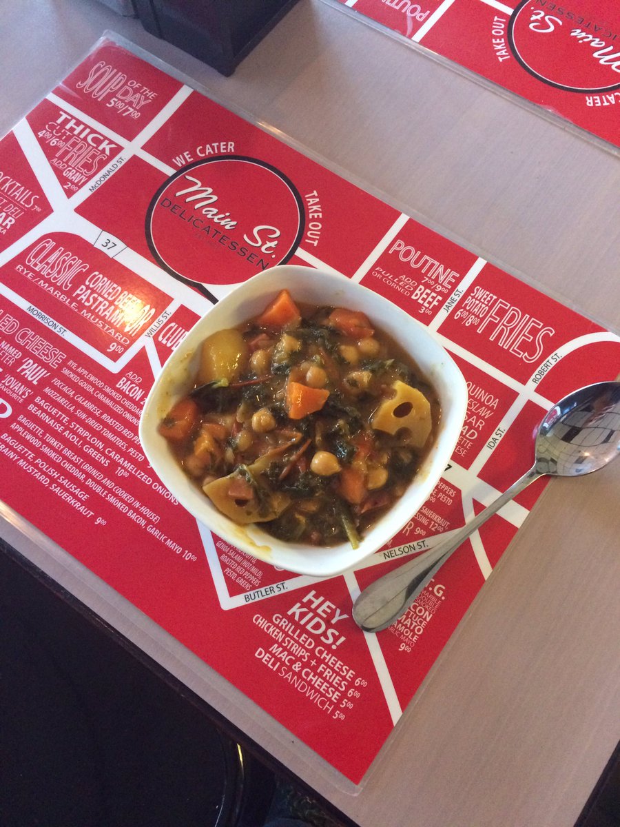 Mulligatawny soup is back on <a href="/mainstdeliBB/">Main St. Deli</a> #homemade in #bracebridge just in time for #fall