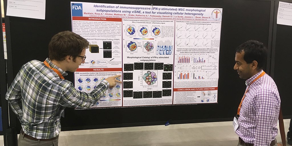 cytobank's tweet photo. At #BMES2017, @US_FDA CBER uses #viSNE in @Cytobank to better characterize #Mesenchymal #StemCells in #Immunotherapy https://t.co/r4eqXFjrXa https://t.co/jcuktQZc0n