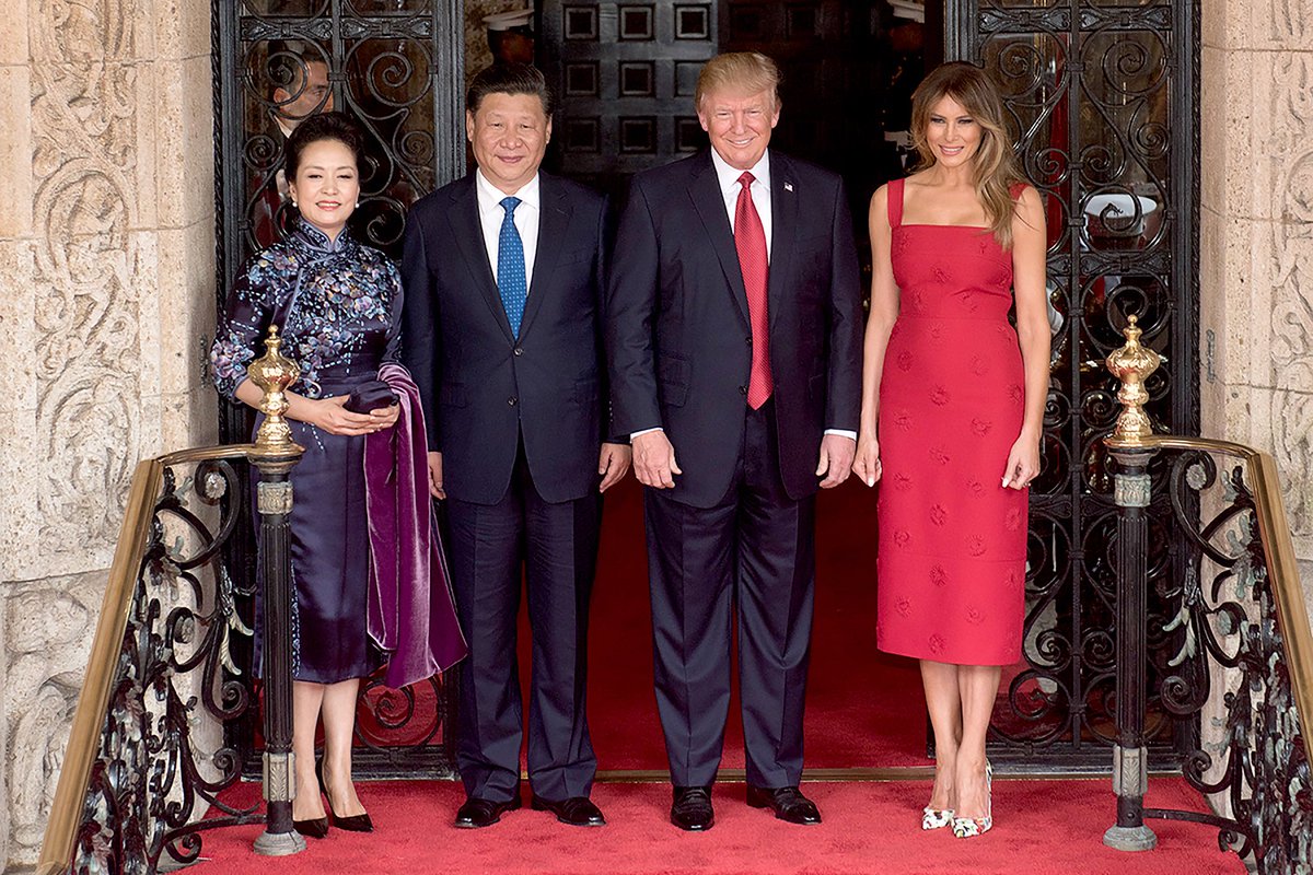 realDonaldTrump's tweet image. Melania and I look forward to being with President Xi &amp;amp; Madame Peng Liyuan in China in two weeks for what will hopefully be a historic trip!