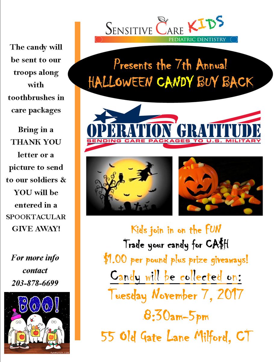 SensitiveCare's tweet image. We want your Halloween Candy! We are excited to  collect and donate sweet treats for our Deployed Troops and First Responders. 🇺🇲️👍🎃👻🍭🍫