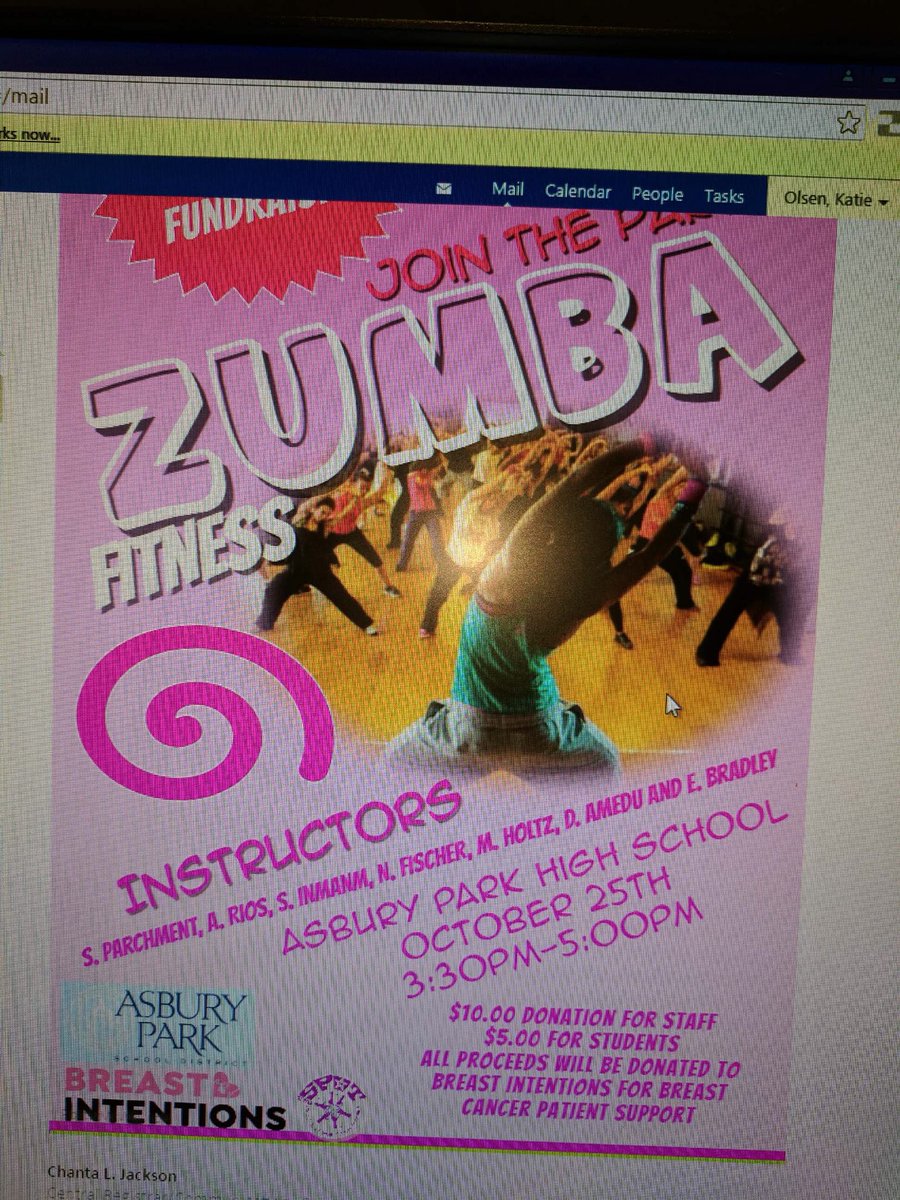 Excited to get our Zumba on for a good cause ! #Breastcancerawareness #AsburyPark @KatieOlsen112 <a href="/Asbury_ParkSD/">Asbury Park Schools</a> @APSuperREP @skgray1