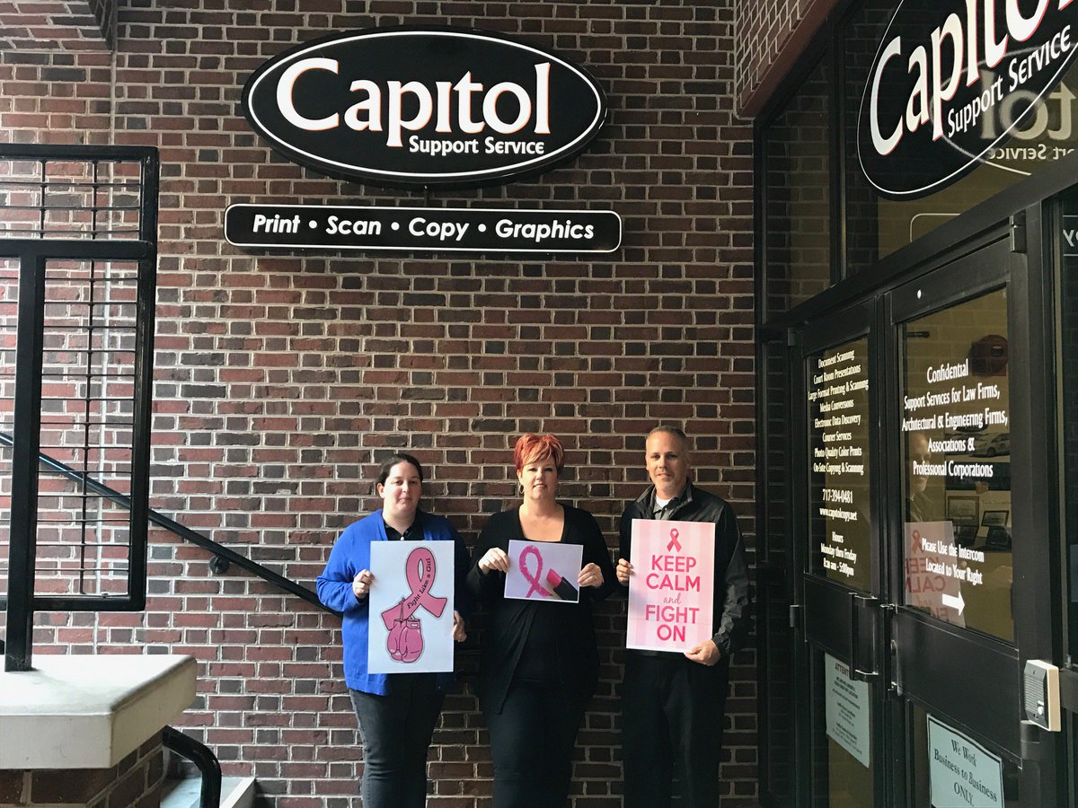 CapitolSupport's tweet image. There was a #PINKOUT at the Capitol Support Offices today! 
We wore pink to honor #BreastCancerAwareness Month MakeADifference!