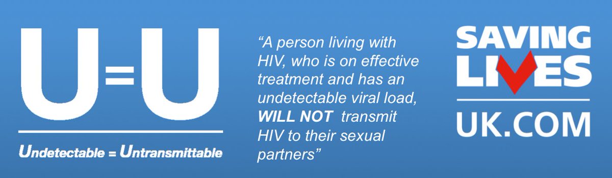 SavingLivesUK's tweet photo. Saving Lives officially endorses U=U

#GetTested #KnowYourStatus #GetTreated #UequalsU https://t.co/X95Eks9h4I