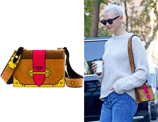 Red Carpet Fashion Awards on X: Karlie Kloss carrying the Prada velvet Cahier  bag  / X
