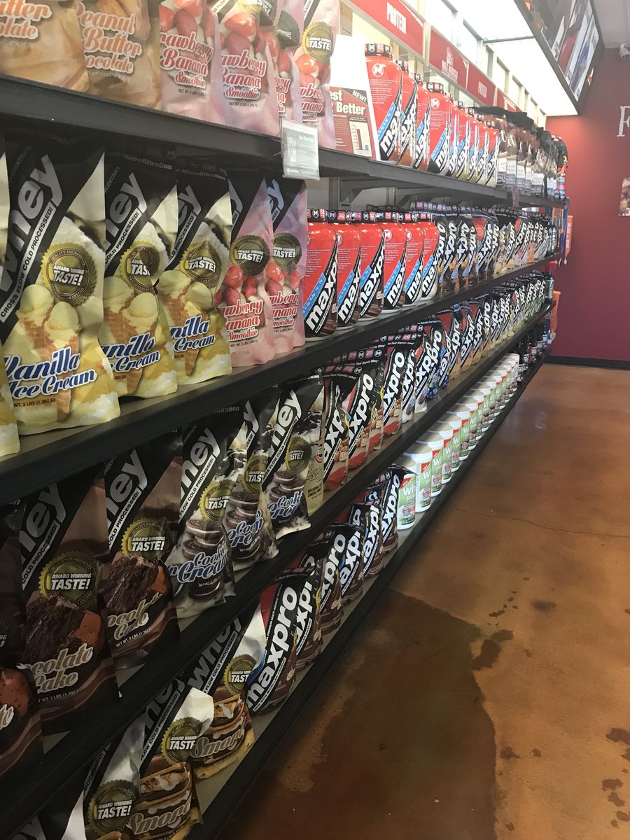 MaxMuscleDavis's tweet photo. 💪The wall of protein is restocked ✅ https://t.co/1orAZQ9u7f