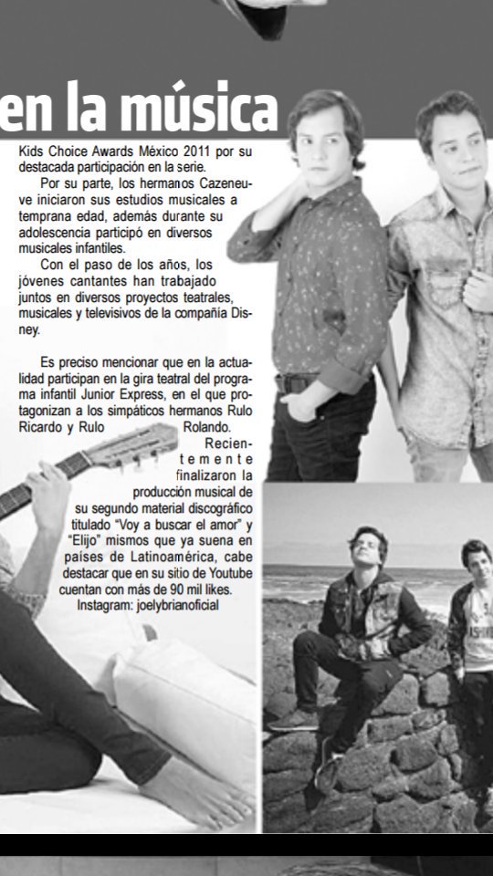 LaRevistaPerfil's tweet photo. #FelizMiércoles Lee en la sección de ESPECTÁCULOS: Rompen fronteras los mellizos @JoelyBrian en la música.🎸🎤Ver más: https://t.co/4GAa8JhbGS https://t.co/T8cKwBzJSh