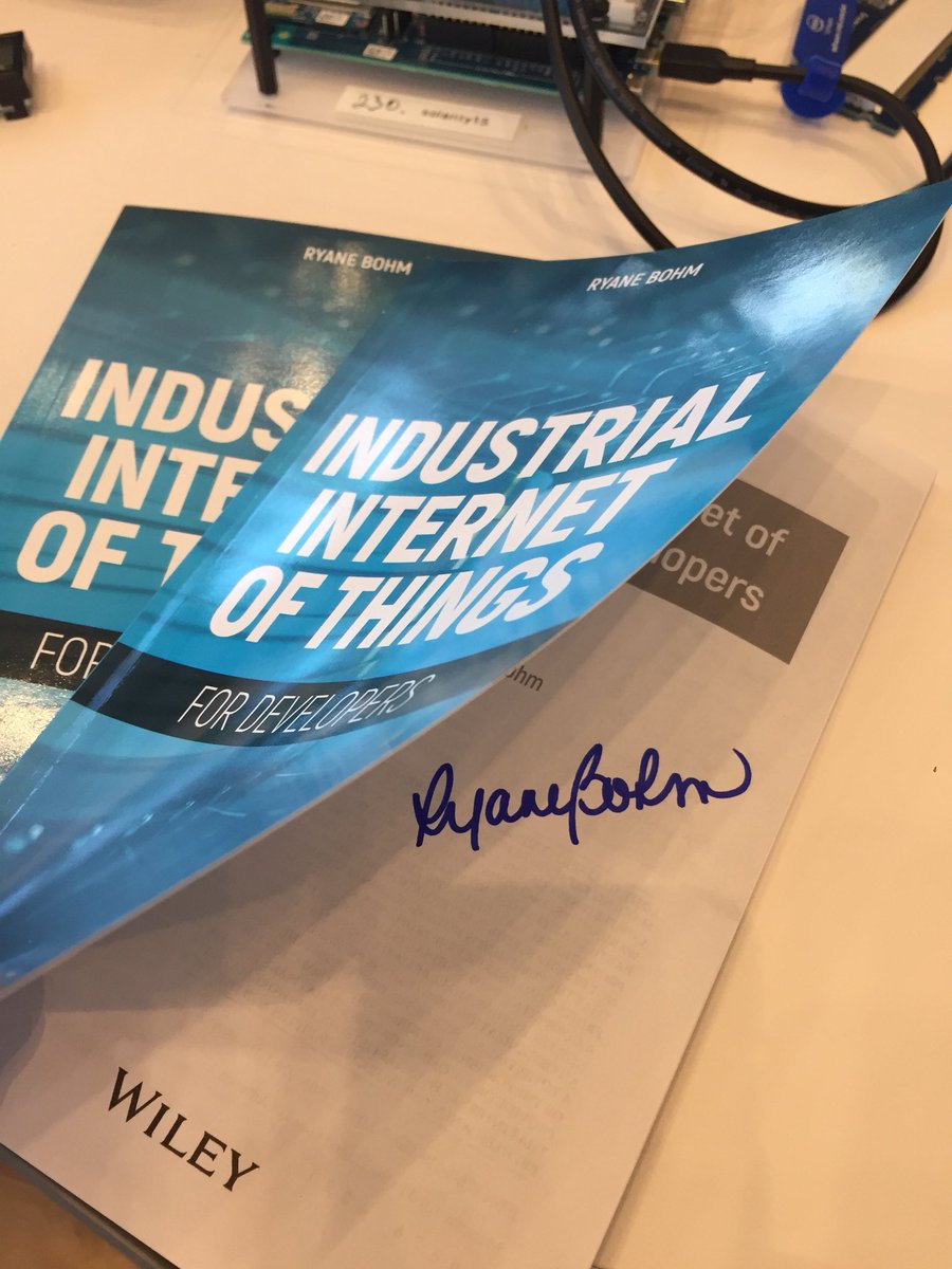 intel_stewart's tweet photo. A new book from GE, Industrial Internet of Things, #SignedCopy @RyaneBohm #GEMM17 @IntelSoftware https://t.co/qG74JxfBjH