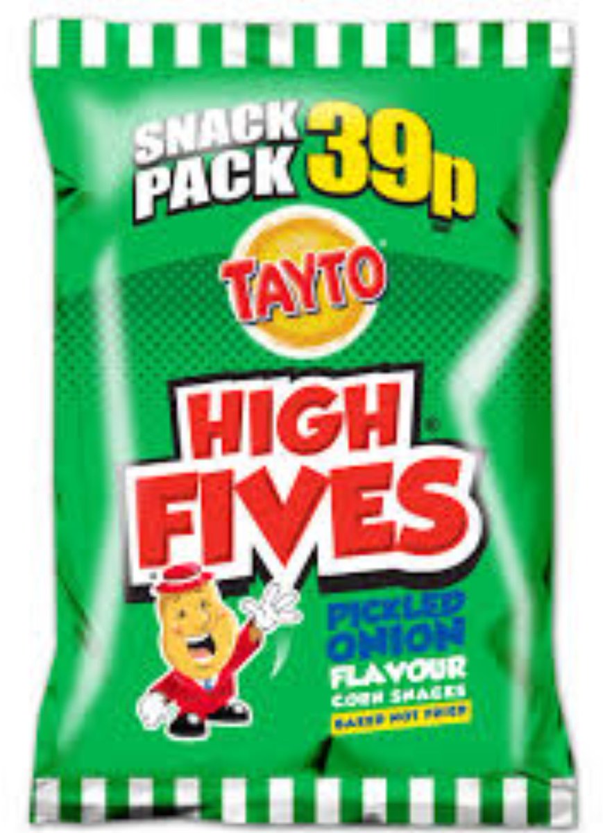 #SPOOKTACULAR deal. Get a BOX of Tayto High Fives for only £2, 2morrow, limited stock &amp; only 1 per customer. Arriving at 7am. Dont miss out
