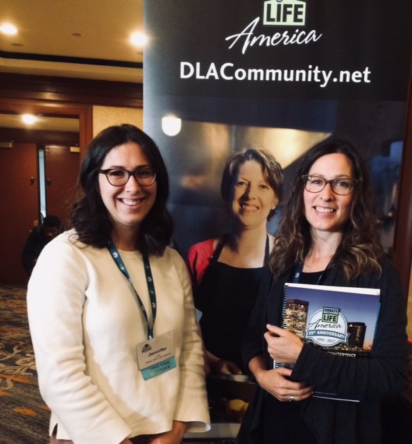 TrilliumGift's tweet photo. TGLN staff members Iona and Jennifer feeling energized at the #DLA2017 https://t.co/2LSi7EUjc8