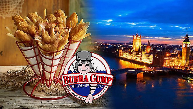 London, UK 1-2 Night 4* Spa Hotel Stay With 3-Course Bubba Gump Dinner - £89, Up to 41% Off tidd.ly/e35b91c