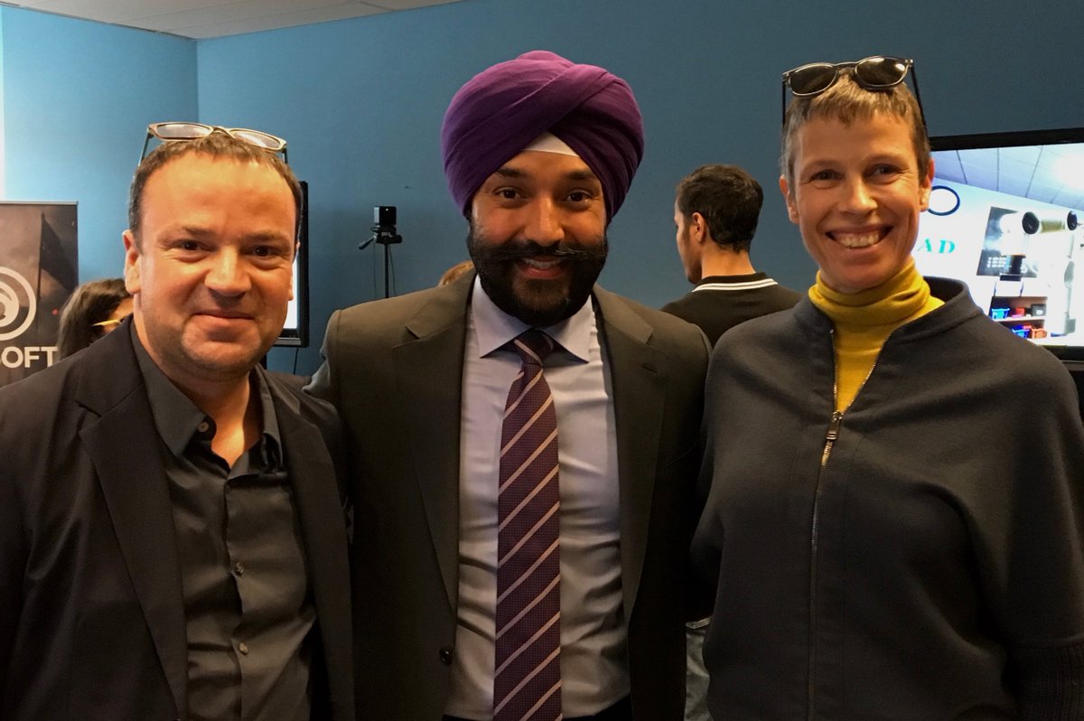 ImmersiveMtl's tweet photo. It was cool to meet with Minister #Navdeep Bains, minister of Innovation, Science and Economic Development (ISED) at Beyond Entertainment! https://t.co/uiGDTpoDir