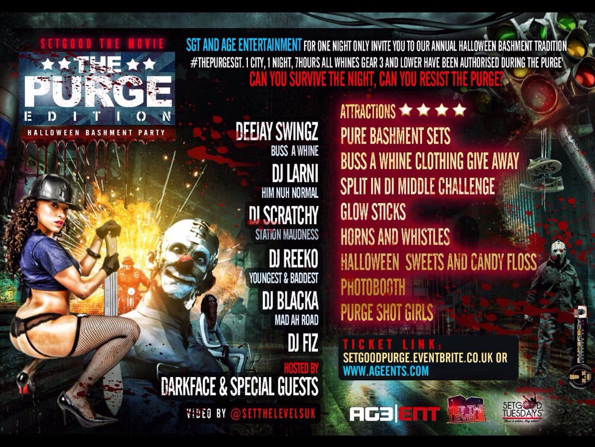 PrincessShiivs's tweet photo. Only 2 Days Until #ThePurgeSGT 🌝😏🎃👻https://t.co/K35axYSDKC Still Time To Grab Your Tickets ☝🏾 https://t.co/LaJIGvS8vI