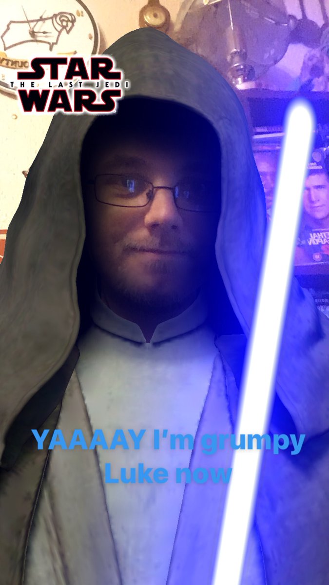 jonnyrubberman's tweet photo. Cool Iโm #KyloRen & #GrumpyLuke in this #TheLastJedi filters they look so cool Iโm a bad ass #Sith & #Jedi #StarWars #LukeSkywalker https://t.co/jUCDkkDCZf