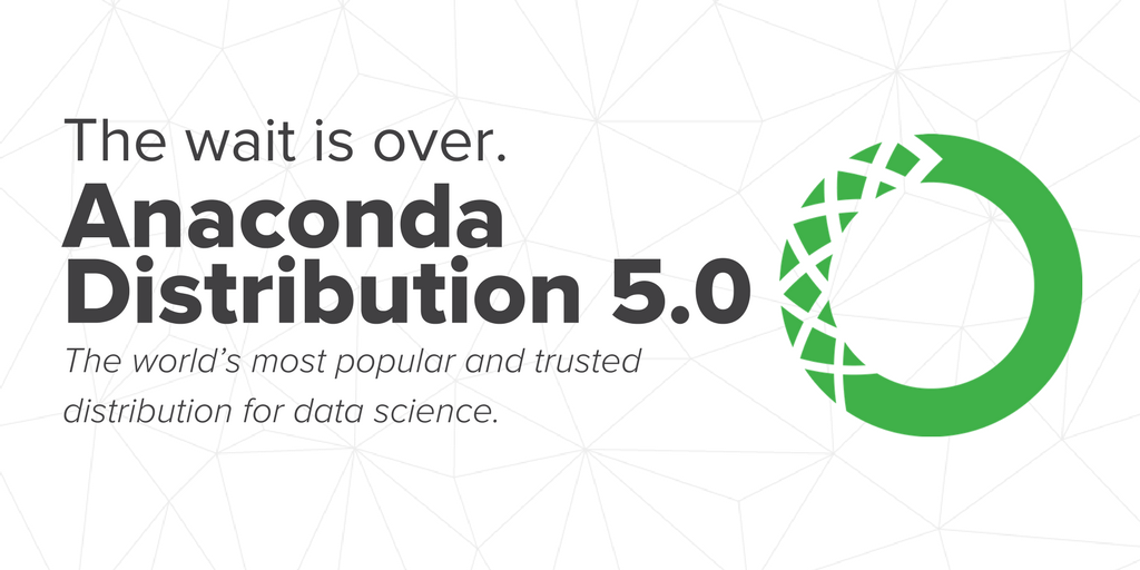 anacondainc's tweet photo. It's here! #Anaconda 5.0 has been released. See highlights, details and more here: https://t.co/LtSYHlrDAI https://t.co/5zSvyr5Poi