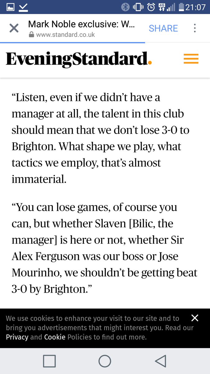ad_stroud's tweet photo. @Noble16Mark I know you need to improve your results, but this is very disrespectful to Brighton. You have no given right to beat us and we deserve to be where we are. https://t.co/3mfYRWJwqW