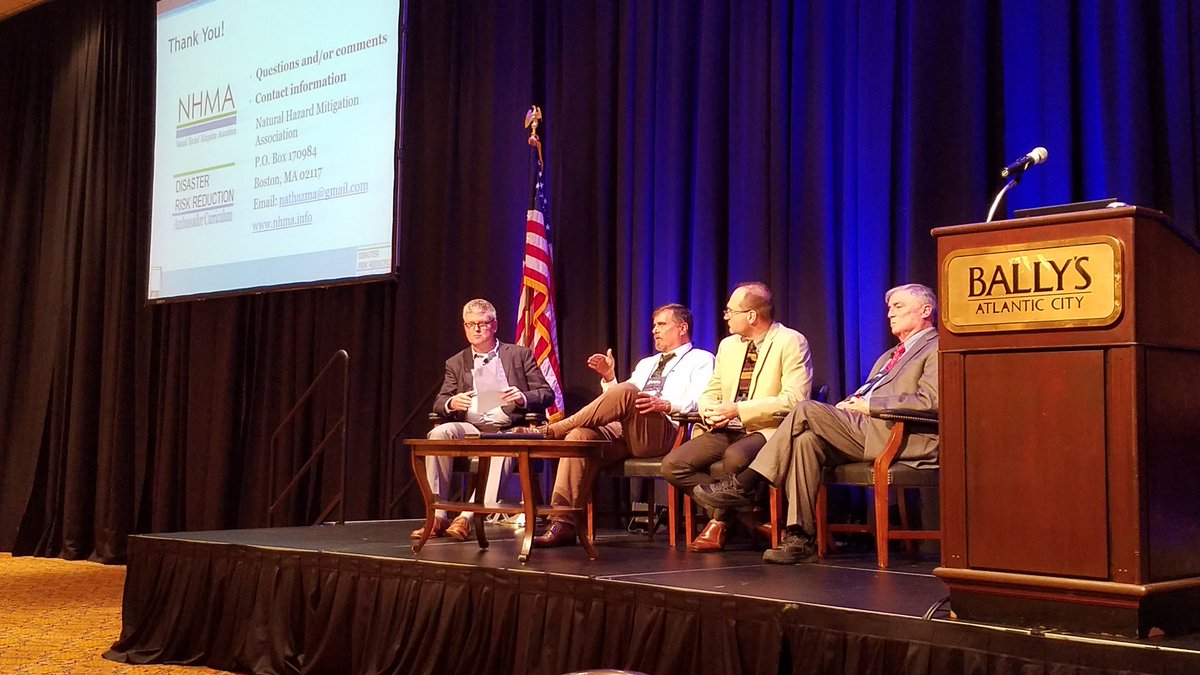 JakeOldenburger's tweet photo. Listening to Hazard Mitigation Success as part of #NJAFM2017 second Plenary session with @jamiller45 moderating. https://t.co/66IgiA6Mho