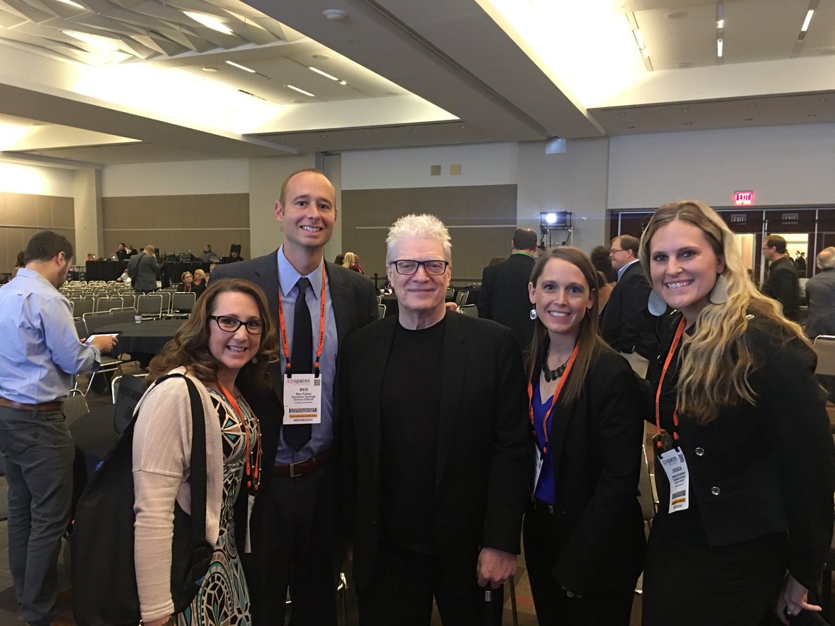 MrRubey's tweet photo. Titans in the field of education @SirKenRobinson @christen513 @AndreasenKatie and @MrsJABroadbent #ESSDexcels https://t.co/UbqYIBQKAz