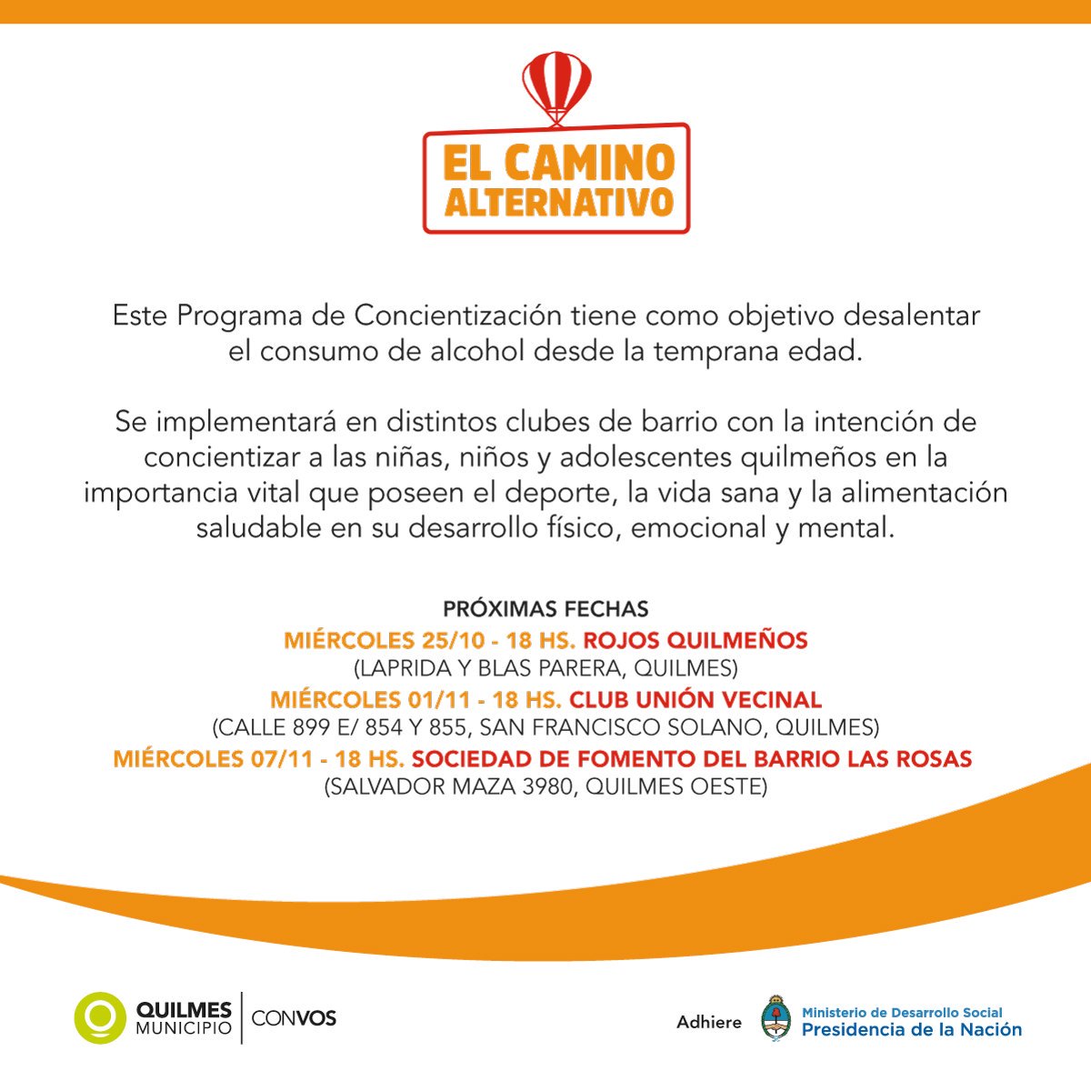 crisqui80's tweet photo. La gran iniciativa del municipio y cervecería Quilmes sigue por los clubes de barrios Quilmeños @QuilmesDeportes https://t.co/UpDDAg6Klz