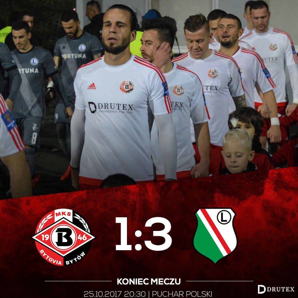 mksbytovia's tweet photo. Przegrywamy 1:3. Jedyną bramkę dla naszej zdobył Michał Szewczyk.
_____
⏱️ 90' | #DRULEG 1:3 | @PZPNPuchar https://t.co/g4zgT37Lfz