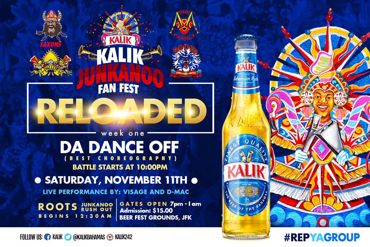 KalikBahamas's tweet photo. KALIK Junkanoo Fan Fest Reloaded Event 1: Da Dance Off (Best in Choreography) 🍻🏆! https://t.co/i5M2v3q4I3