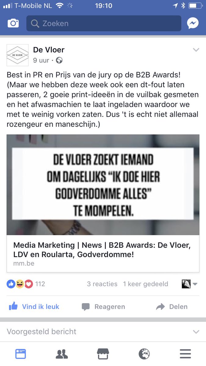JQ_JQ's tweet photo. Ze blijven leuk. Heerlijk. En van harte gefeliciteerd! #devloer @opdevloer #experie... #agency #dt https://t.co/4tHu8U2r9i