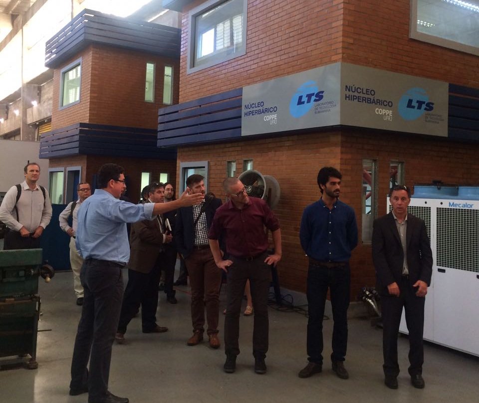 NadineALopes's tweet photo. Canadian OceanTech innovation companies visit the Subsea Technology Lab at @CoppeUFRJ. Wonderful visit! https://t.co/3aAk7s4Etk