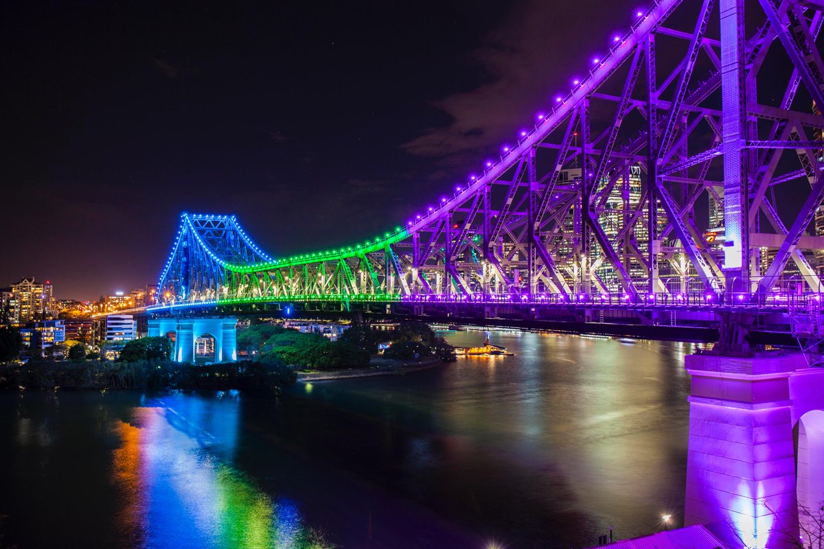TheQCT's tweet image. Tonight the Story Bridge will light up for teachers. Tomorrow is Qld's World Teachers' Day. Teachers, thank you for the difference you make.