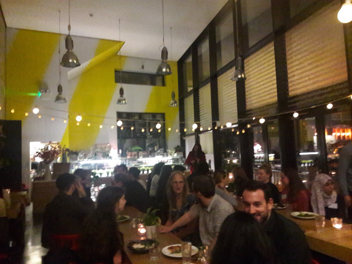 yorkshirefilm's tweet photo. Excellent spread (and fairylights) by @FACT_Liverpool for tonight's @NWCDTPConf2017 conference meal #NWCDTP2017 🌃 https://t.co/PL2yrHvtEA
