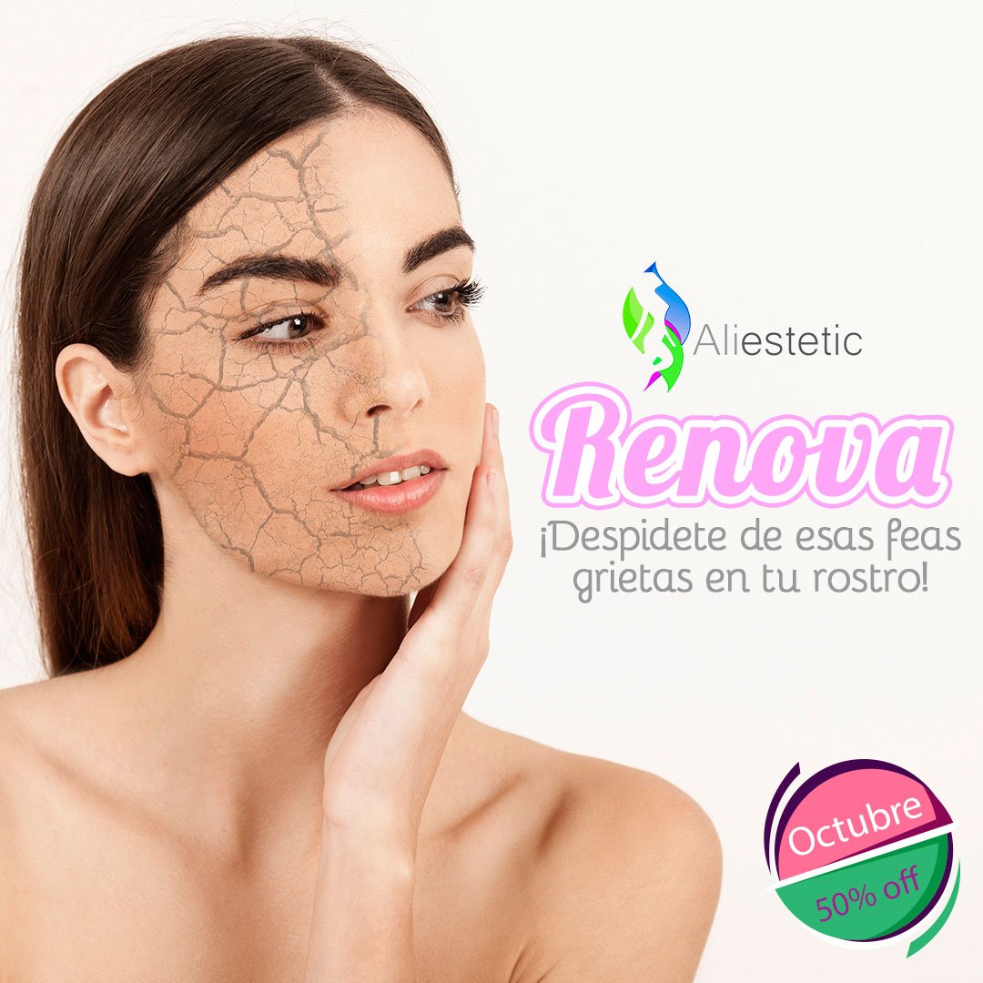 aliestetic's tweet photo. #Renova ¡Despidete de esas feas grietas en tu rostro! en una solo sesión  logrando un aspecto joven y sano 💆😍

https://t.co/dRfJpZ3Zkh https://t.co/TqbPMjG7Kp