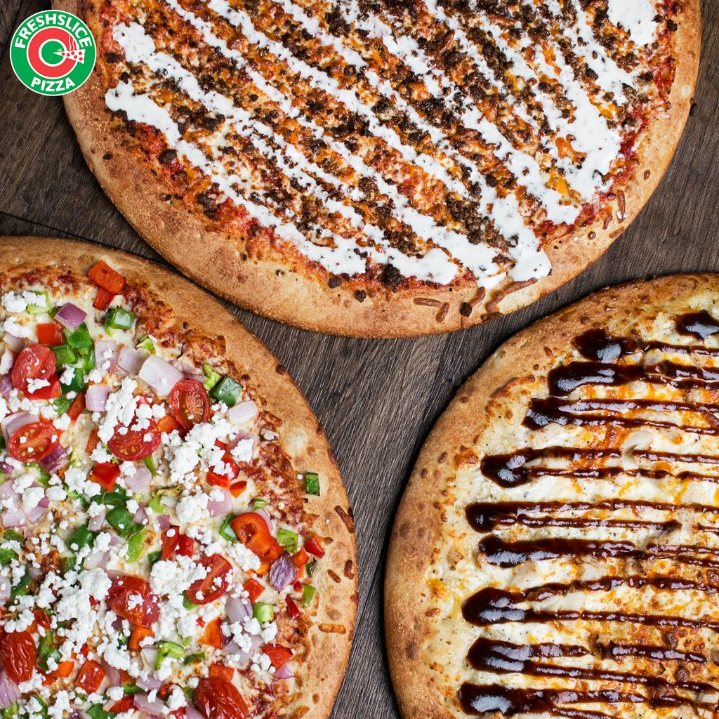 pizzafreshslice's tweet photo. Score a great 🍕pizza deal!
Buy any 3 medium pizzas (9-toppings combined) for only $29.99
Double the size to XL for only $10 more
#freshslice https://t.co/kaUrMrHp55
