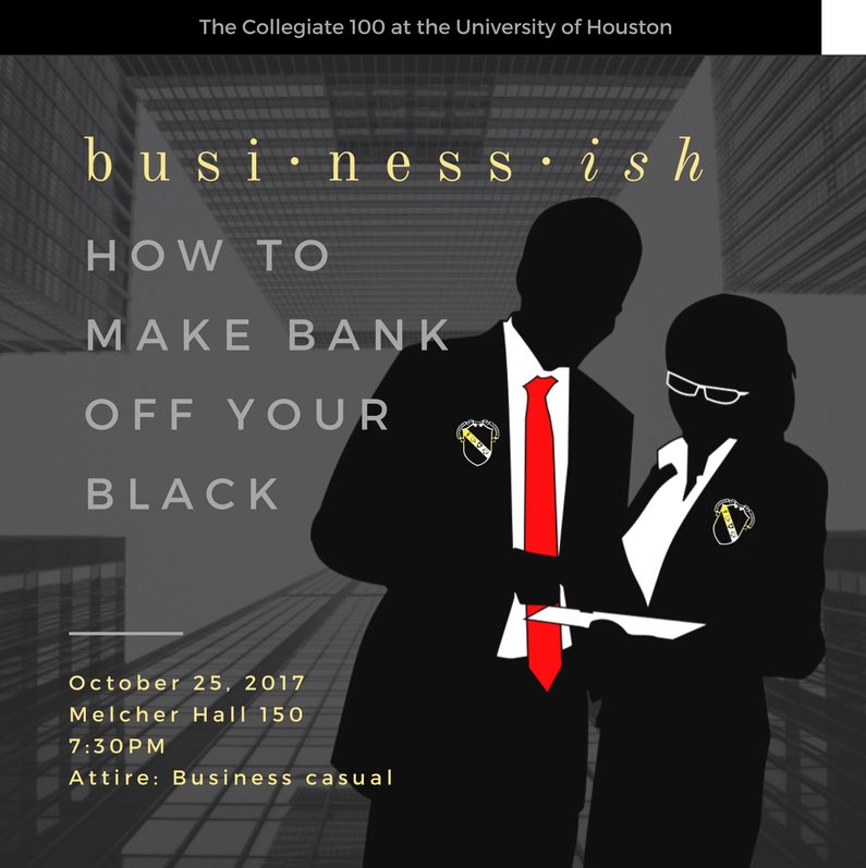 UH_C100's tweet photo. Settle down from the very wild Wild n Out night and get back to "business-ish"! See you at 7p! #Collegiateish #C100Week https://t.co/DHEKjvpBUo