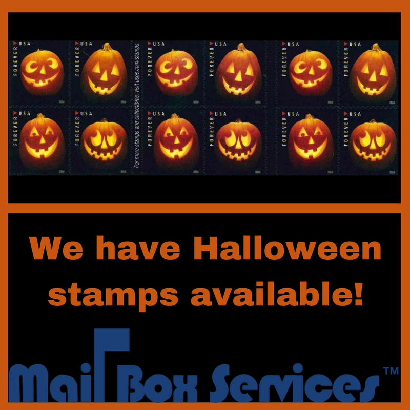 MBSMattapoisett's tweet image. #MailBoxServices #Halloween #ForeverStamps